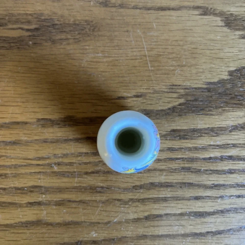 Vintage Miniature Vase Floral 2.75